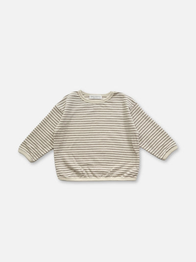 Stripe Crewneck Shirt  |  Stripe on Cream