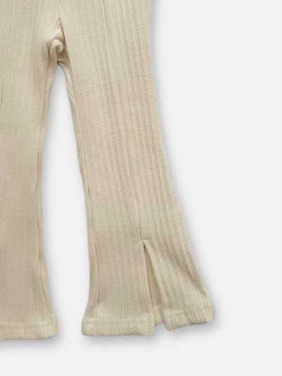 Ellis Ribbed Pants  |  Cream