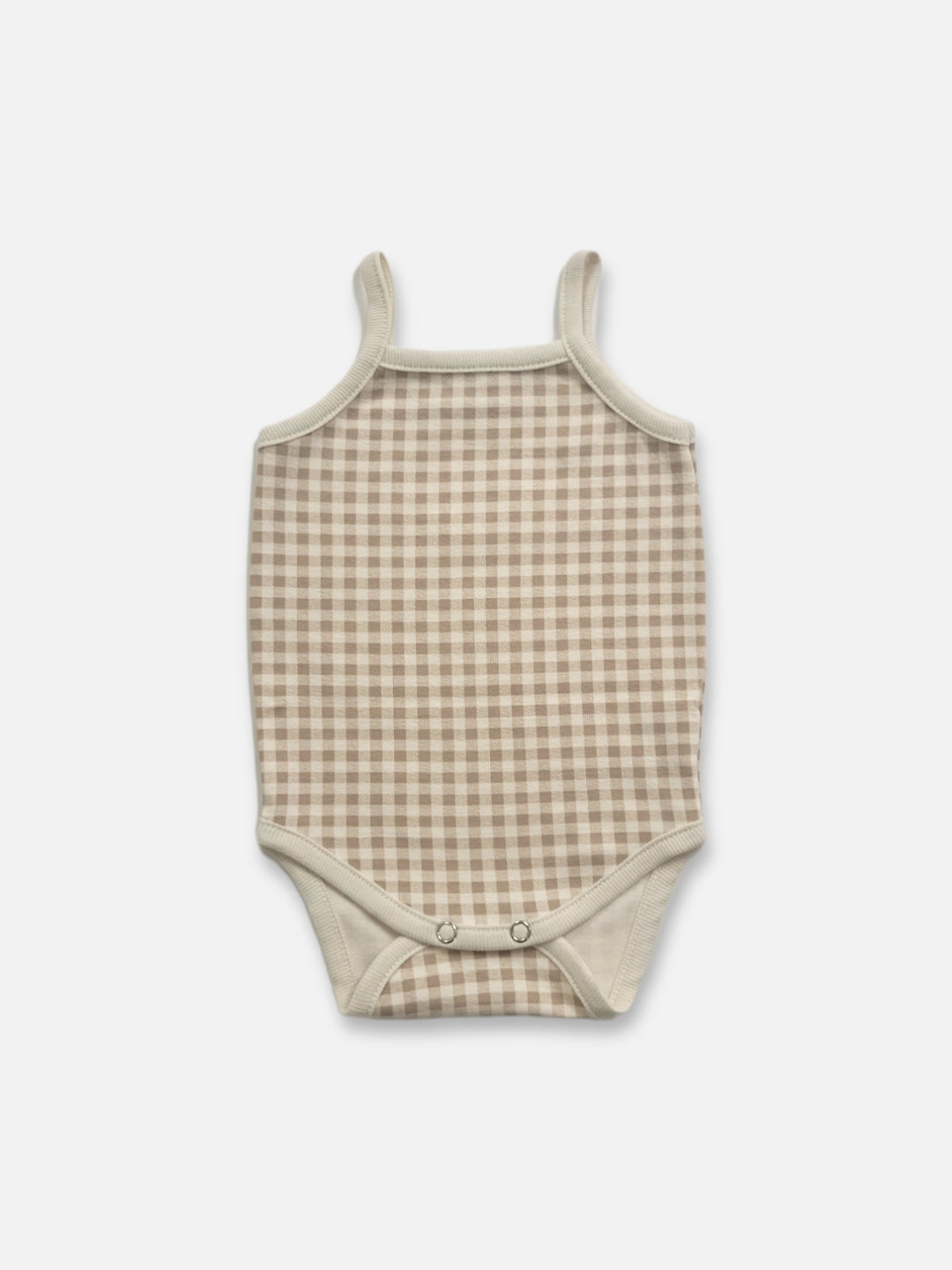 Minimi bodysuit │ Gingham on Beige