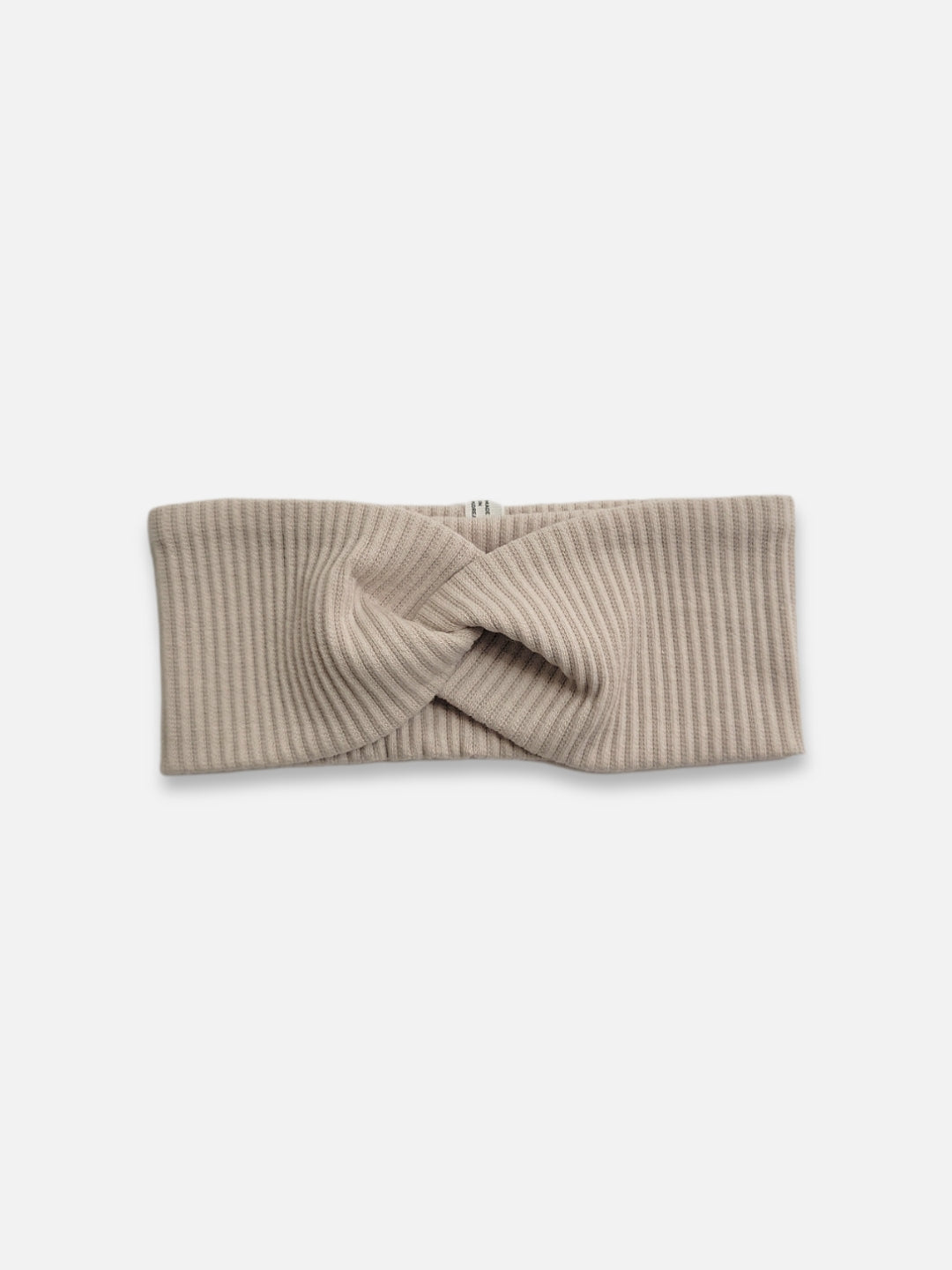 Ribbed Knot Headband | Beige