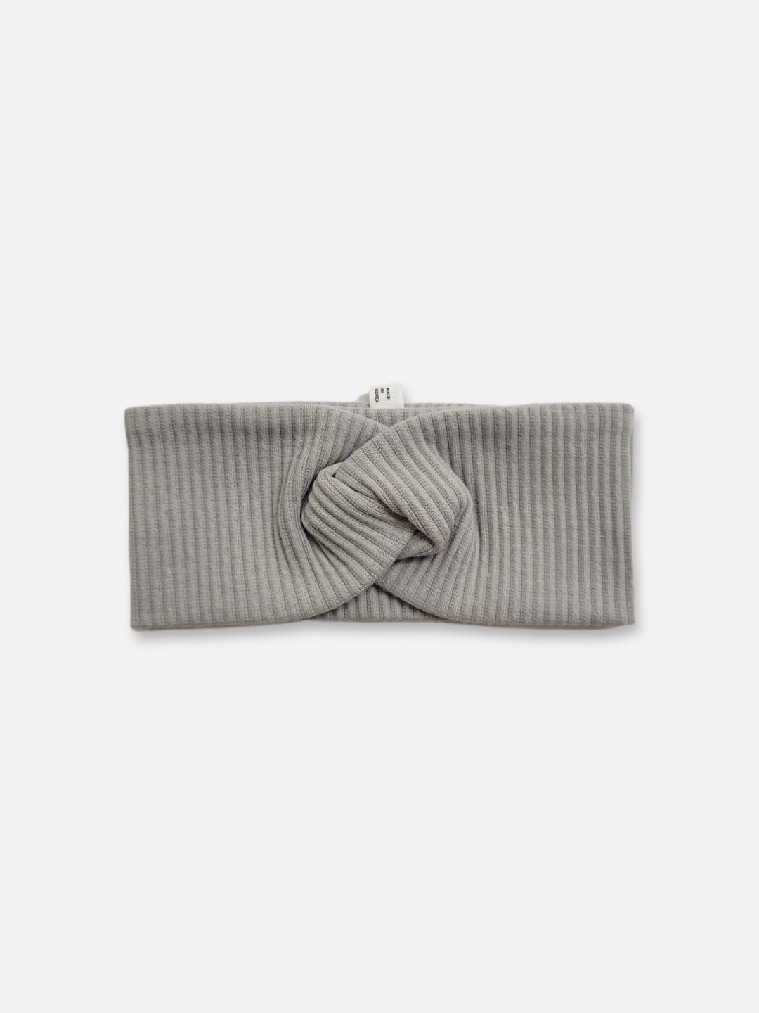 Ribbed Knot Headband | Dove Gray