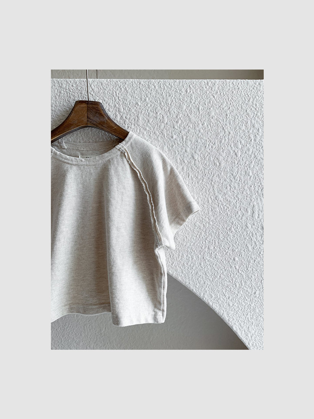 Gender Neutral Kids Almond Tee | Oatmeal