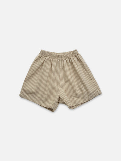 Luna Shorts | Stripe on Beige