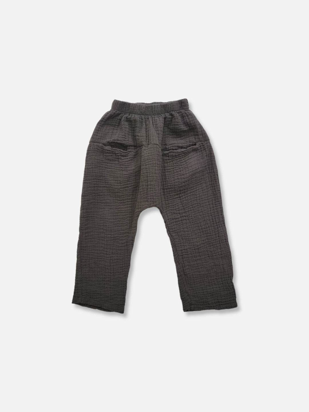 Pocket Cotton Gauze Pants  |  Charcoal