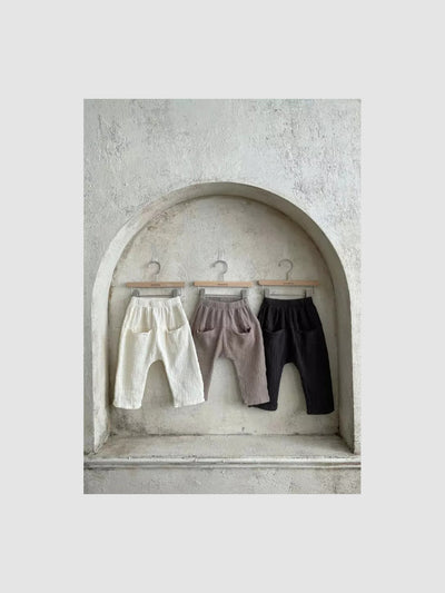 Pocket Cotton Gauze Pants  |  Mocha