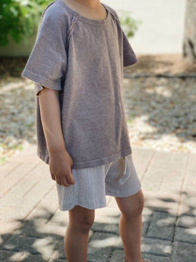 Gender Neutral Kids Almond Tee | Oatmeal